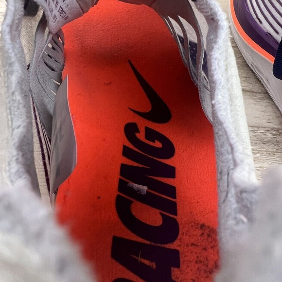 Nik Shoes Womens 6 Gray Zoom Fly SP Running Purple Orange AA3172-500 Athletic - Picture 15 of 16